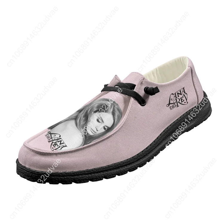 Lana Del Rey Singer Loafers Men Woman Youth Casual Shoes Durable Lightweight Flat Footwear Outdoor Daily Work Custom Shoe Black Khamik Shop Online