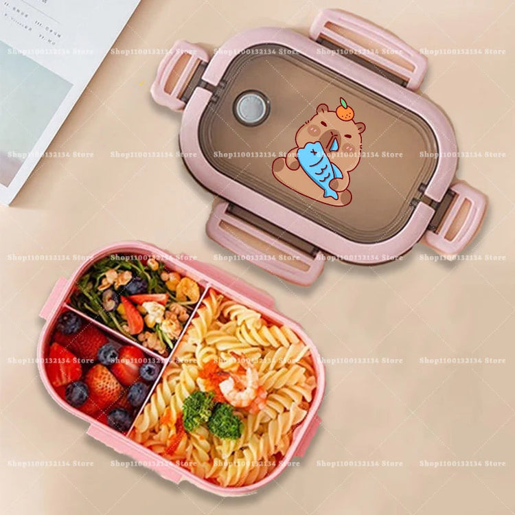 Capybara Bento Lunch Box Anime Animals Print Food Storage Containers Kids School Picnic Lunchbox Boys Girls Office Dinner Cases Khamik Shop Online