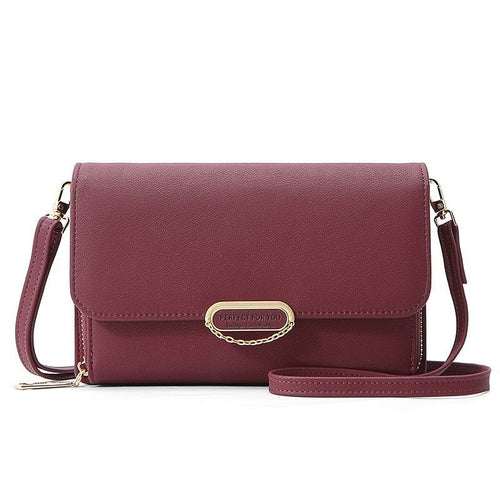 Large Capacity Versatile Small Messenger Bag For Women Maroon Asteria