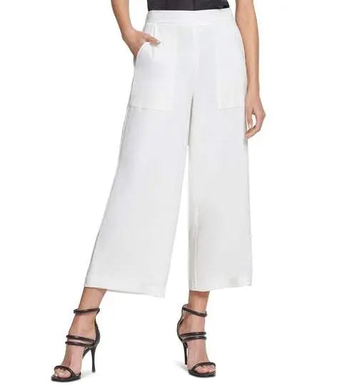 DKNY Striped Wide Leg Pants Amber Chrysippus