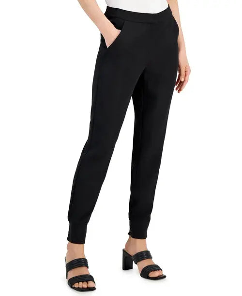 Alfani Womens Zip Jogger Pants Amber Chrysippus