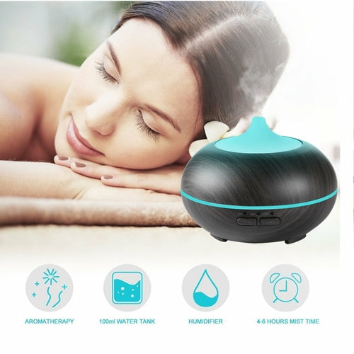 Mistyrious Essential Oil Humidifier Natural Oak Design With Easy Salmon Lucky