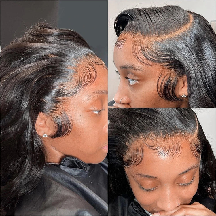 Burmese Hair Body Wave 4x4 Transparent Lace Closure Human Hair Wig 30 Inch 13x4 Lace Front Wig Pre-Plucked With Baby Hair Khamik Shop Online