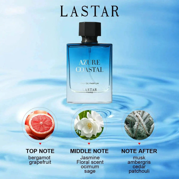LASTAR Men Perfume, Two Bottles Totaling 100ml/3.38fl.oz, Musk, Long-Lasting Fragrance, Christmas/New Year Gifts Khamik Shop Online