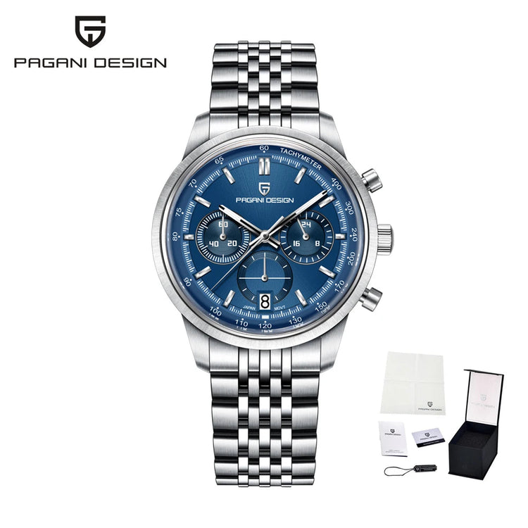 PAGANI DESIGN 2026 New Men Watches Business Luxury Quartz Watch Men Speed Chronograph Stainless steel Waterproof Auto Date Watch Khamik Shop Online