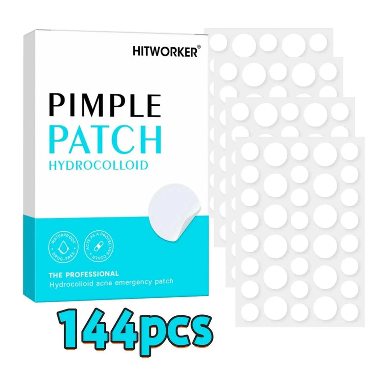 144/360/720pcs Hydrocolloid Acne Pimple Patches for Face, Effective Blemish Spot Treatment, Invisible & Skin-Friendly Khamik Shop Online
