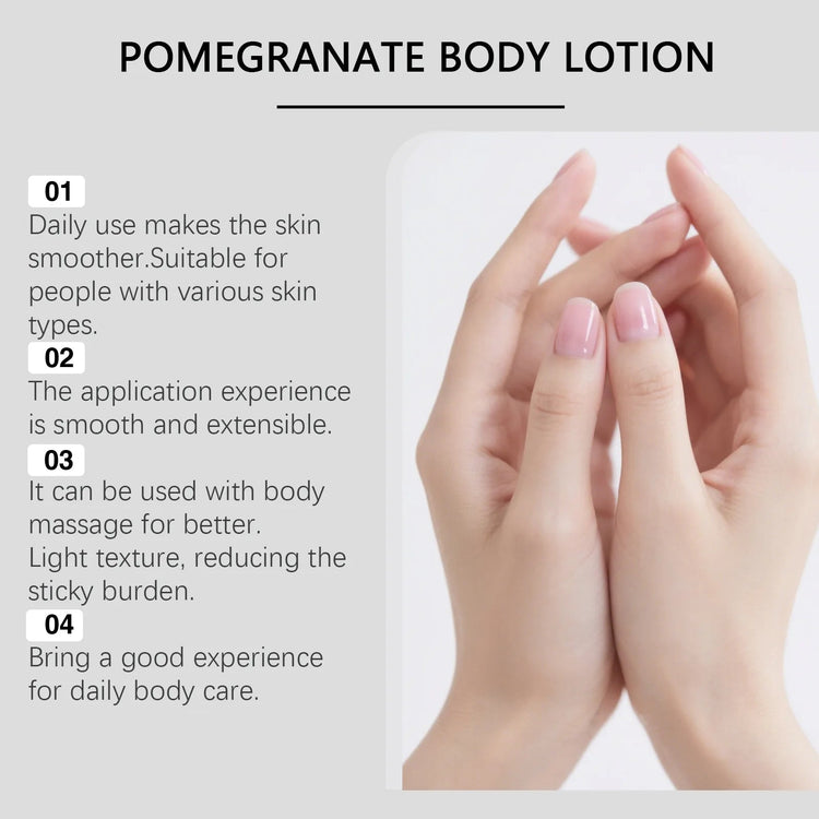 OCEAURA Pomegranate Body Moisturize Lotion Brighten Luster Deep Hydration Improve Roughness Enhance Elasticity Body Sooth Lotion Khamik Shop Online
