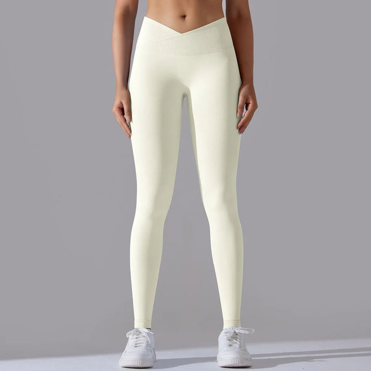 Crossover Waist Yoga Pants Women Hips Lifting Gym Leggings Seamless Sport Pants High Waist Fitness Leggings Workout Sportswear Khamik Shop Online
