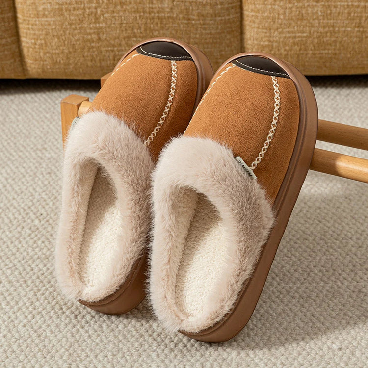 Fashion Women Slippers Winter Soft Thick Soled Indoor and Outdoor Warmth Comfort Breathable Non Slip Casual Couple Home Shoes Khamik Shop Online