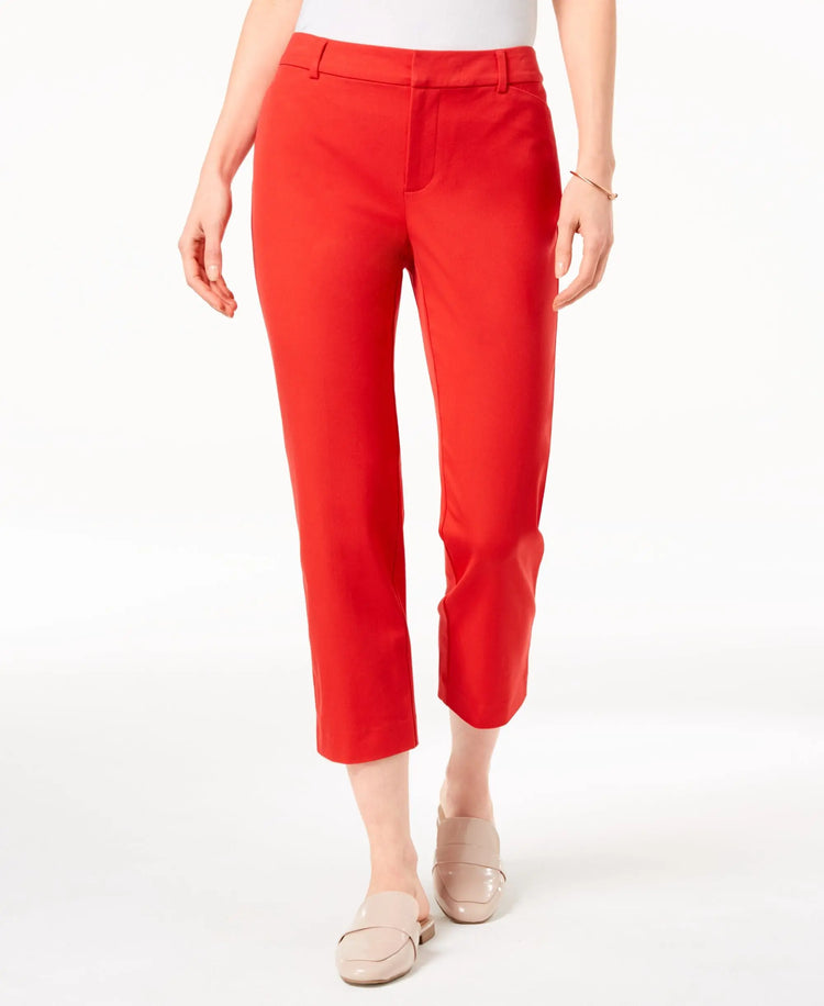 Charter Club Newport Slim Leg Cropped Pants Amber Chrysippus