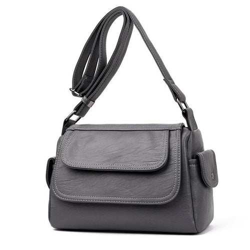 Casual High Quality Leather Messenger Bag For Women Maroon Asteria