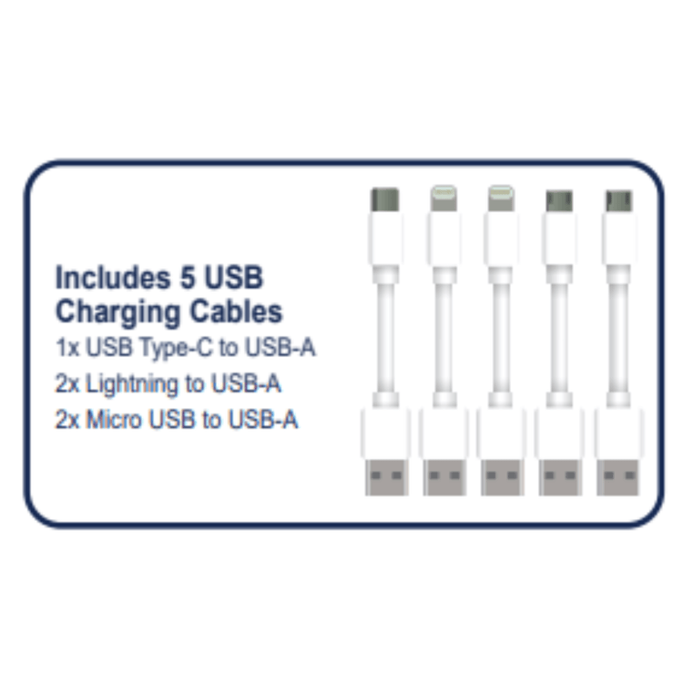 Emerson 5-Port USB Charging Station Sky Iapetus