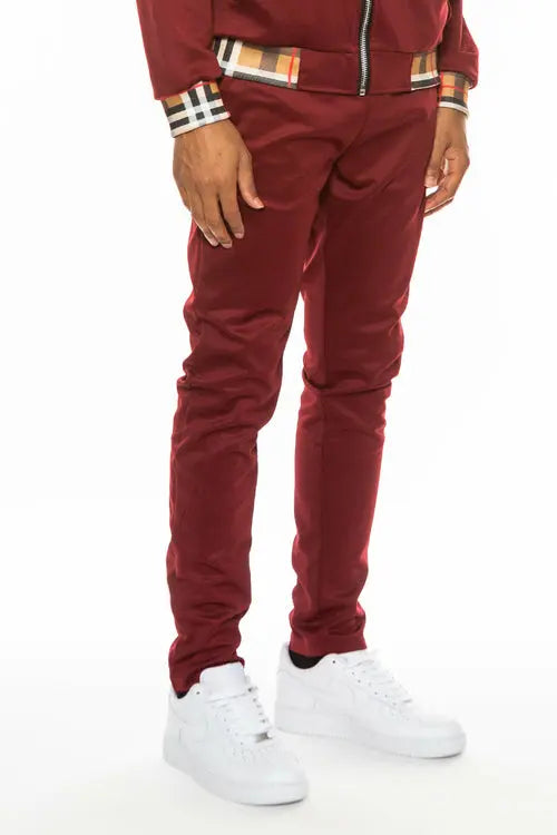 Checkered Detail Track Pant Lime Milo