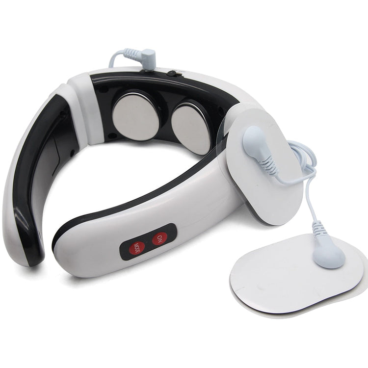Electric Pulse Back And Neck Massager Far Infrared Pain Relief Tool Maroon Asteria