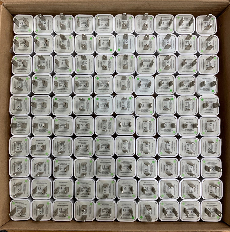 5V 1A USB Wall Charger/ Charging Block 10/20-Pack Home Port Plug Cube Taupe Lucky