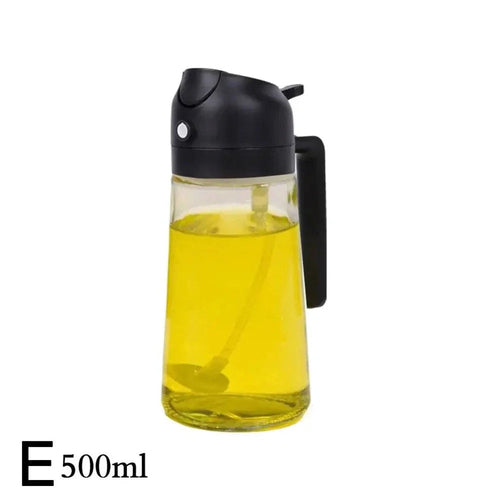 Dual Function Oil Spray and Pour Bottle Yellow Pandora