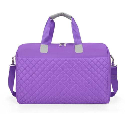 Foldable Shoulder Travel Bag Luggage Tote Bags For Women Large Maroon Asteria