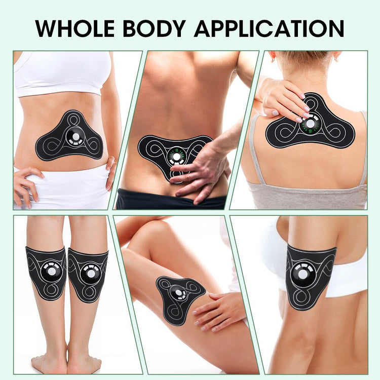 EMS Electric Massager Stimulator Pain Relief Neck Back Leg Health Care Maroon Asteria