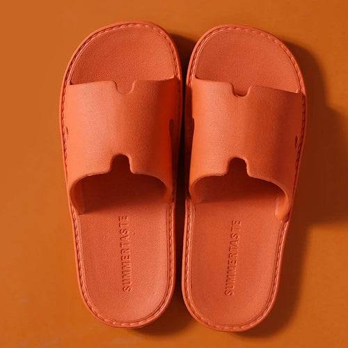 Luxury designer Beach slippers Raspberry Eurybia