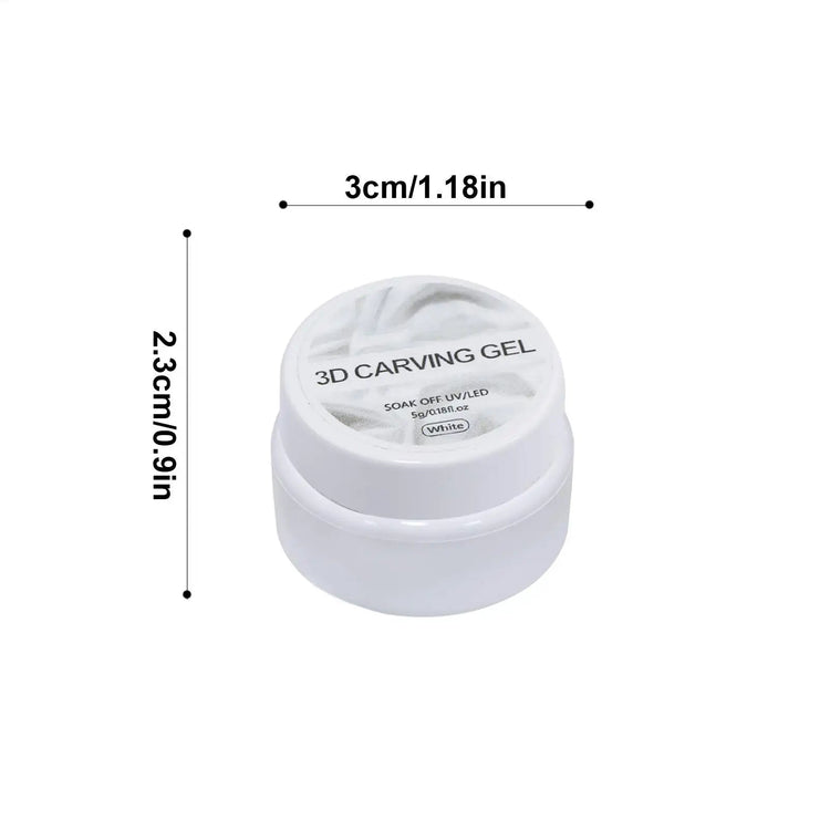 Nail Molding Gel, 5g Pearl 3D Sculpting Gel Solid Building Gel, Extension Carving Beauty Care Soft Manicure Art for Daily Salon Khamik Shop Online