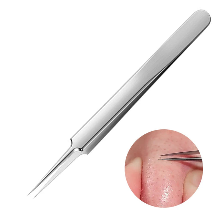 Blackhead Remover Pimple Popper Tool Tweezers Acne Needle Removing Treatment Cleaner Deep Cleansing Pore Face Skin Care Tools Khamik Shop Online