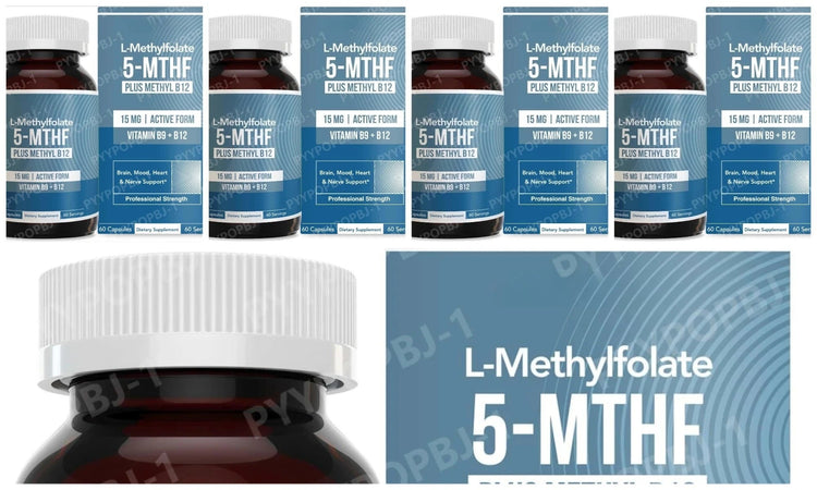 L Methylfolate 5 MTHF 15mg Plus Methyl B12 Vitamin B9 Active Form Nutritional Supplement 60 Capsules Khamik Shop Online