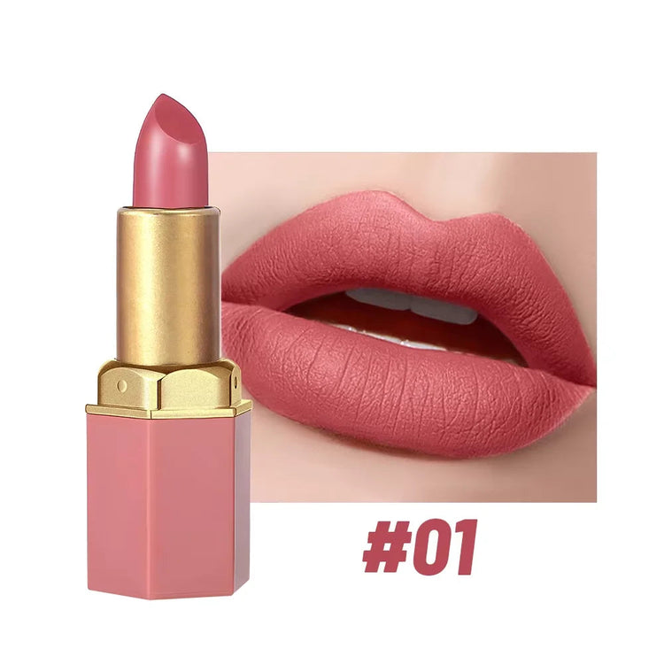 6 Colors Sexy Matte Lipstick Waterproof Long Lasting Color Rendering Non-stick Velvet Lips Liner Pencil Woman Makeup Cosmetics Khamik Shop Online