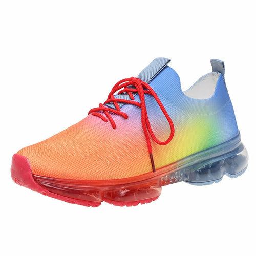 Mesh Cozy Running Sport Shoes Women Lace Up Sneakers Silver Juneberry