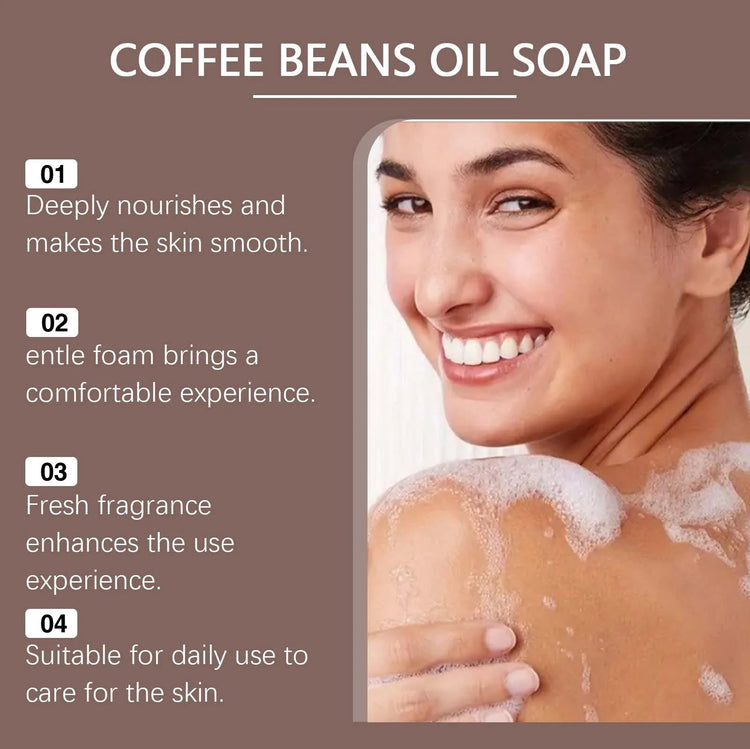 OCEAURA Coffee Body Care Soap Deep Cleaning Remove Odors Improve Roughness Oil Control Brighten Skin Smooth Body Nourishing Soap Khamik Shop Online