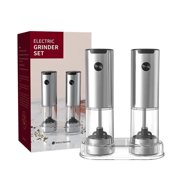 Electric Automatic Mill Pepper And Salt Grinder With LED Light Adjustable Coarseness Grinder Kitchen Tools Khamik Shop Online