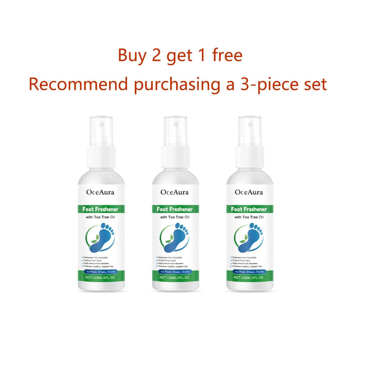 OceAura Foot Freshener Spray with Tea Tree Oil Deodorizing Sweat Absorbing Odor Eliminating Moisturizing Refreshing Foot Spray Khamik Shop Online