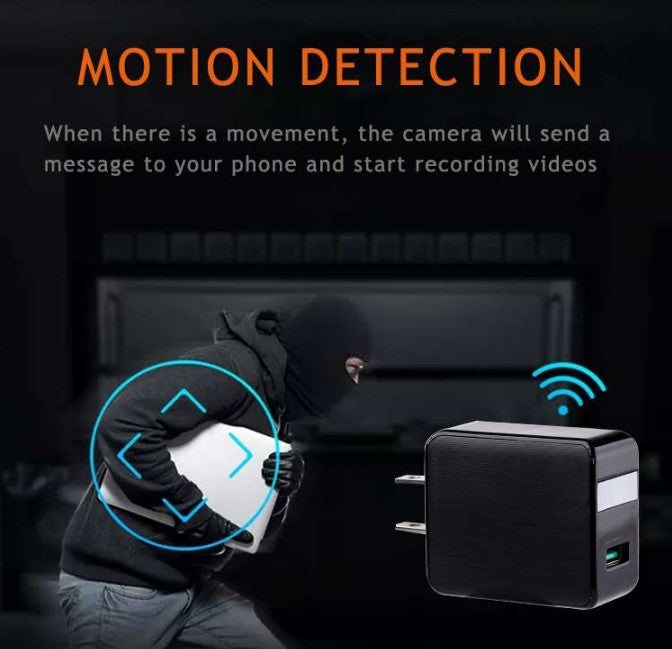 WIFI Camera HD 1080P Wall Charger Hidden Camera Teal Simba