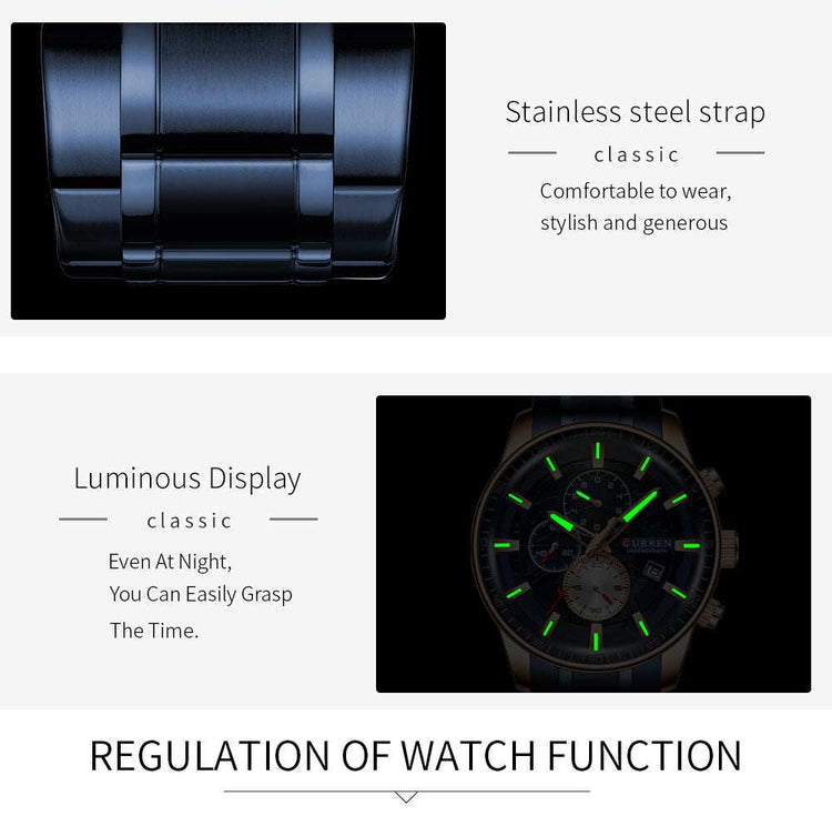 Watch Men Top Luxury Brand Waterproof Quartz Men&