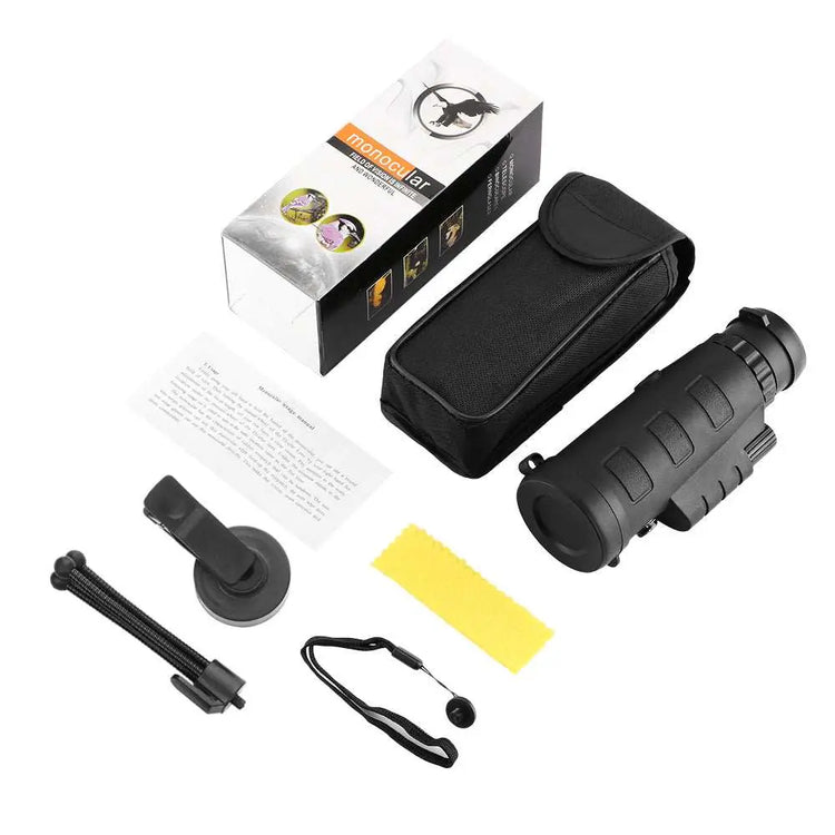 10X HD Optical Monocular Telescope with Phone Clip Teal Simba