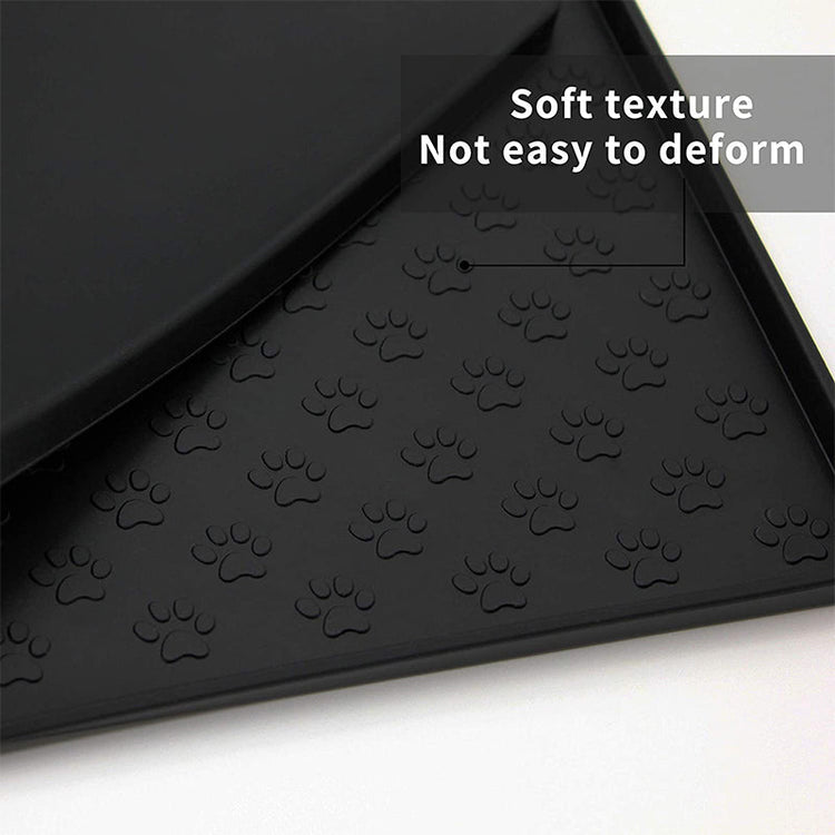 Non-Slip Waterproof Pet Food Mat Silicone Pet Food Drinking Mat Teal Simba