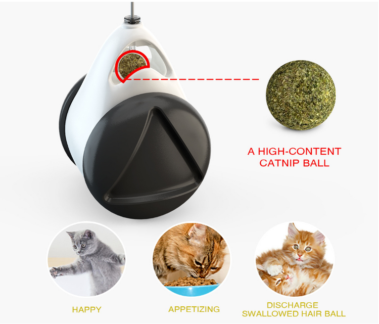 Tumbler Balanced Wheel Swinging Ball Cat Toy Lilac Milo