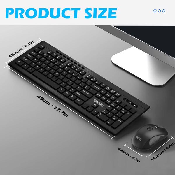 Adjustable Wireless Keyboard Wireless Mouse Computer Keyboard Lilac Milo