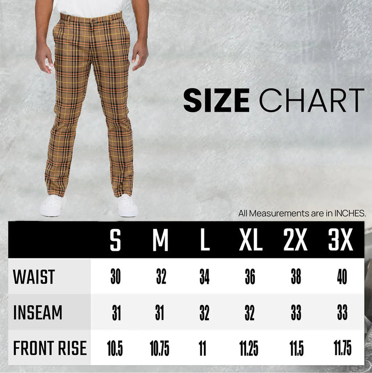 Plaid Slim Fit Trouser Pants SR012 Lime Milo