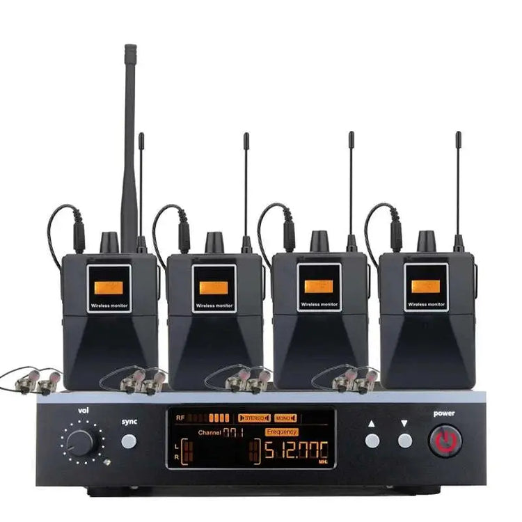 Professional Grade Stage Wireless In Ear Monitoring System With UHF mono mono Frequency,For Stage/Band/Drummer/Small Concert Khamik Shop Online