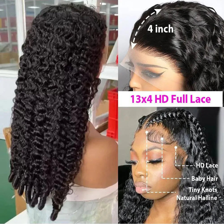 Burmese Curly Wigs Human Hair 13x6 Hd Lace Front Human Hair Wig 13x4 HD Lace Front Wigs 200% Density Wig Human Hair Pre Plucked Khamik Shop Online
