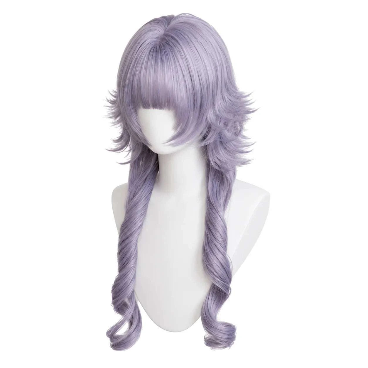 Lavender Purple High Level Comes with Anti Stiff Jellyfish Head and bangs Daily Top Synthetic Full Head Set Khamik Shop Online