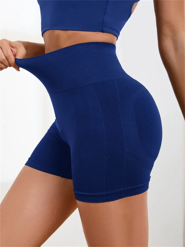 Women Yoga Shorts Fitness Seamless Push Up Trainning Qucik Dry Sportwear Shorts Casual Tummy Control Gym Cycling Shorts Female Khamik Shop Online