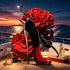 Gradient Red Black High Heel Women Eau de Parfum Rich Spicy Floral Fruity Scent Glossy Stiletto Shoe Bottle Luxury Dark Jewelry Style Long Lasting Charming Lady Fragrance Premium Holiday Gift for Valentine Birthday Wedding Anniversary Christmas Khamik Shop Online