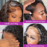30 36 Inch Loose Deep Wave Human Hair Wig 300% Density 13x4 13x6 Hd Transparent Lace Front Wig Curly Glueless Lace Wig For Women Khamik Shop Online