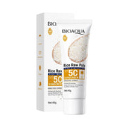 BIOAQUA Rice Raw Pulp Spf 50+ Sunscreen for Face Body Neck Back Protector Solar Blocker Brightening Facial Sun Cream Body Care