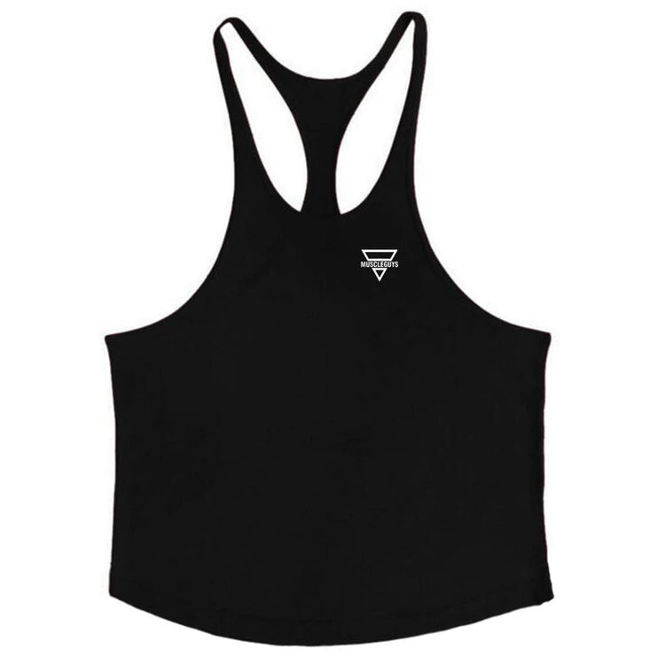 2022 New Fashion Men Gym Tank Top Fitness Y Back Clothing Summer Men&