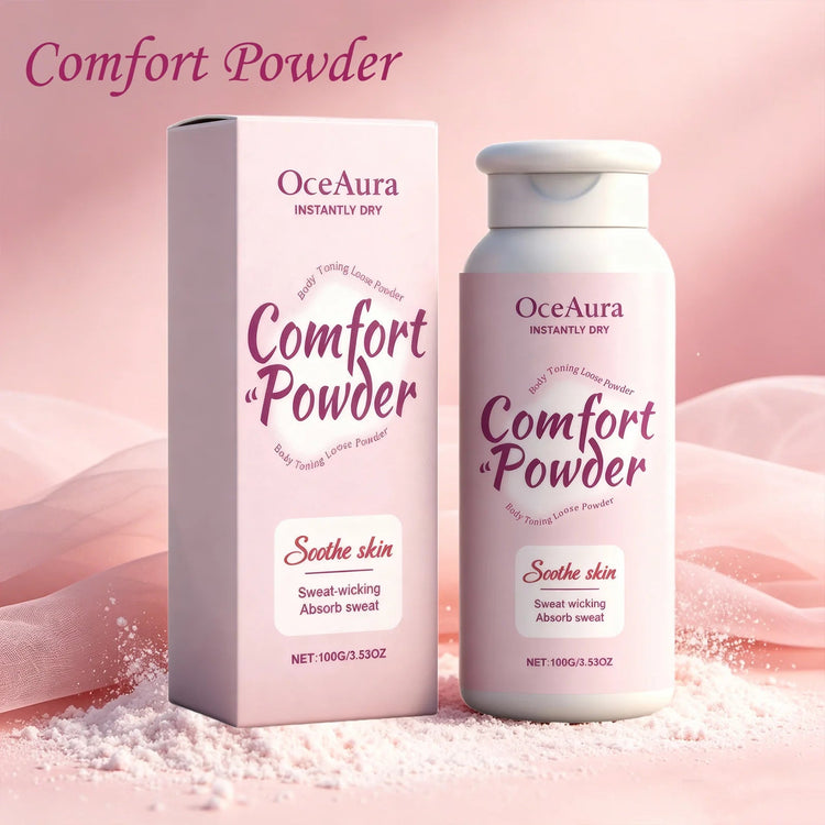 OceAura Comfort Powder Sweat Absorbing Long Lasting Skin Freshness Antisticking Formula Multi Scene Use Soothing Body Powder Khamik Shop Online