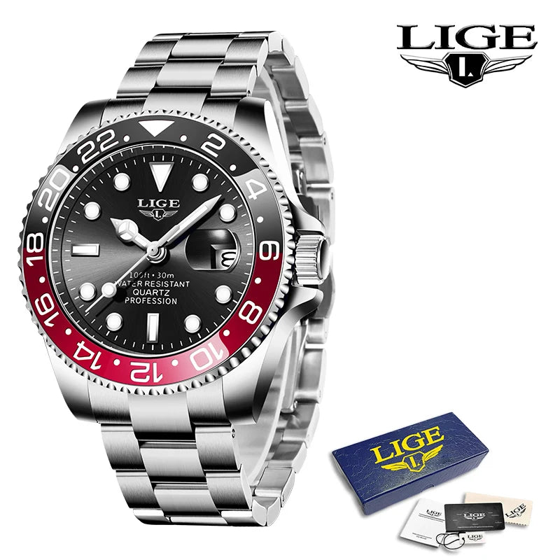 Fashion Quartz Watch for Men Date Clock Sports Waterproof Watches Men Luminous Wrist Watch Luxury Relogio Masculino +Box