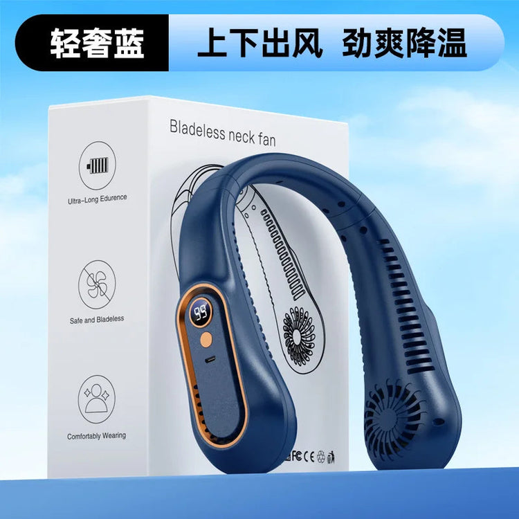 Hot 2026 Neck Fan Portable Rechargeable Mini Quiet Strong Wind Long Battery Life Personal Fan For Summer Outdoor Travel Gift Khamik Shop Online