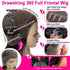 Perruque Lace Front bouclée en cheveux humains avec bandeau invisible et dentelle HD 360°